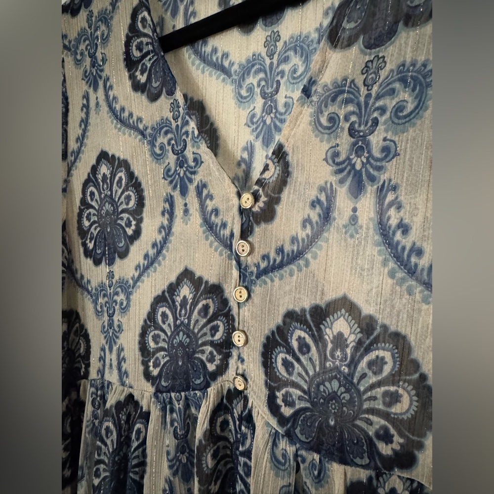 NWOT Zara Printed Long Sleeve Dress - Picture 6 of 10